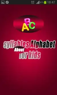 syllables Alphabet for kids Screen Shot 1