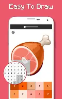 Food Color By Number - Pixel Art Screen Shot 5