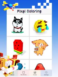 Pixel Coloring - Color By Number Screen Shot 7