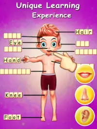 Kids Body Parts Learning Screen Shot 3