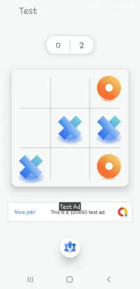Tic-Tac-Toe Game With AI / Offline Multiplayer Screen Shot 5