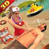 Bagnino salvataggio Beach emergenz Giochi Hospital