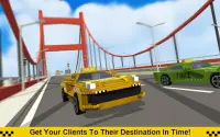 Crazy Taxi Driver: American Blocky Cab Screen Shot 0