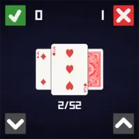 Higher Lower Card Game - Wear Screen Shot 1