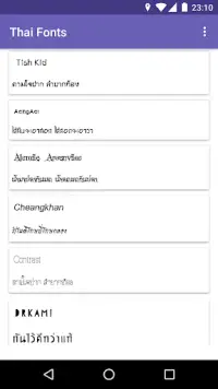 Thai Fonts for FlipFont Screen Shot 0