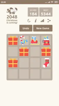 2048 Christmas 🎁 Puzzle Game Screen Shot 1