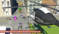 Sauter rue Police de Miami Voiture de flic Chasse Screen Shot 5