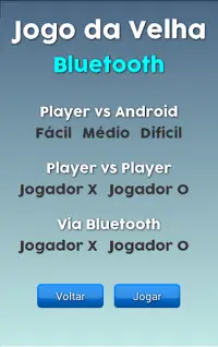 Jogo da Velha Bluetooth Screen Shot 1