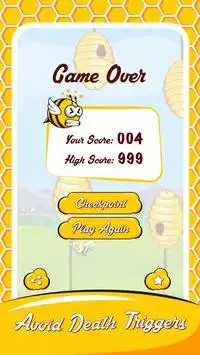 Flappy Flutter Bee Screen Shot 11