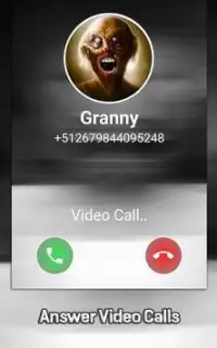 Granny Horror Video Call Simulator Screen Shot 1