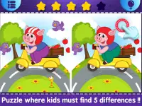 Find the Differences And Kids Jigsaw Puzzles Screen Shot 1