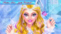 सर्दी राजकुमारी सुंदर लड़की: मेकअप सैलून खेल Screen Shot 3