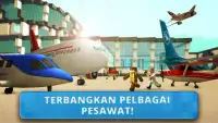 Airport Craft: Simulator Terbang & Bina Lapangan Screen Shot 0