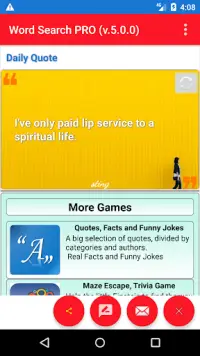 Word Find Puzzles,Word search puzzles with quotes Screen Shot 2