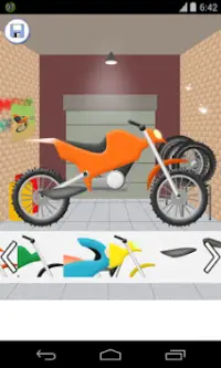 मोटरसाइकिल खेल का निर्माण Screen Shot 2