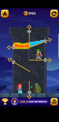 Hero rescue:Pull the pins&Save the princess Screen Shot 4
