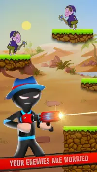 Mr Spy Stickman Bullet Shooter: Free Offline Games Screen Shot 0