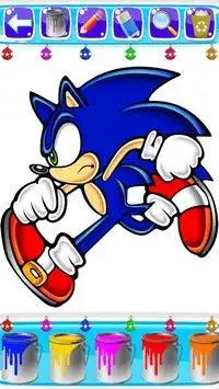 coloring sonic dach game for fans Screen Shot 2
