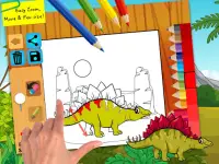 Dinosaur coloring pages - Good learning for kids Screen Shot 7