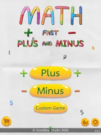 Math Fast Plus and Minus Screen Shot 7