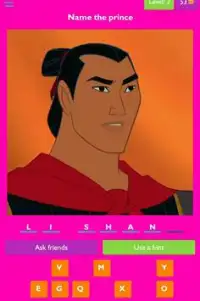 Disney Princess Mulan Quiz Game Screen Shot 5
