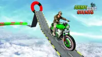 Army Stuntman Bike Stunt Games Screen Shot 0