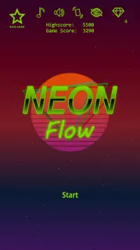 Neon Flow - Retro Concentration Game! Screen Shot 0