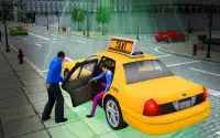 City Taxi Driver Cab Sim 2018 Pick & Drop Game Screen Shot 6