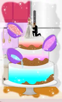 الطبخ كعكة الزفاف لذيذ Screen Shot 3