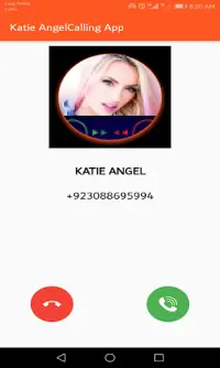 Katie Angel Call you : Fake Call Screen Shot 2