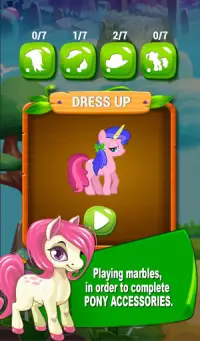 Pony Bubble Shooter DressUp Screen Shot 1
