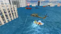  Jogo de helicóptero voador de super-heróis Screen Shot 1