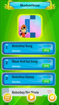 Piano Boboiboy Games Screen Shot 0