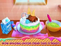 Unicorn Ice Cream Cake Maker : Sweet Dessert Shop Screen Shot 5