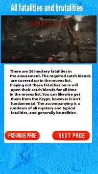 Guide of Mortal  Kombat Game Screen Shot 0
