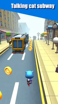 Cat Run - My Tom Subway Surf & Cat Talking Screen Shot 0