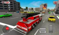Firefighter Flying Robot Transform Fire Truck Sim Screen Shot 3
