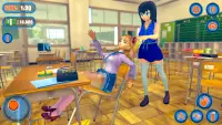 anime bad girl school life sim Screen Shot 1