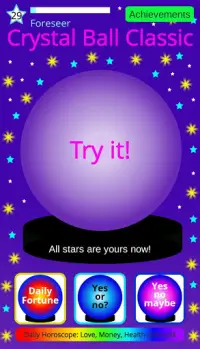 Crystal Ball Fortune Teller Free Horoscope Screen Shot 0