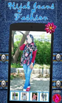Hijab Jeans Fashion Cantik Screen Shot 1