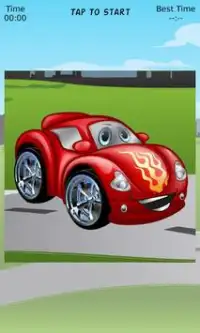 Cars Sliding Puzzle Screen Shot 1