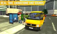 mini bus simulator lái xe: mini xe buýt xe buýt Screen Shot 8