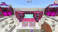 Minigame cor-de-rosa bonito casa 2018 MCPE meninas Screen Shot 5