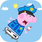 Pepy Police Skate Racer Pig