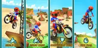 Superhero Moto Bike Stunt Racing Game Screen Shot 1