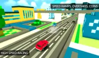 Blocky Highway Traffic Racer Screen Shot 0