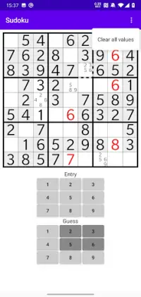 Sudoku Screen Shot 3