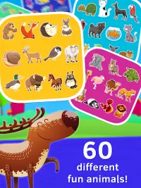 Wild Animals Puzzle for Babies Screen Shot 1