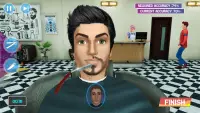Real Barber Shop Haircut Salon 3D- Hair Cut Games Screen Shot 0