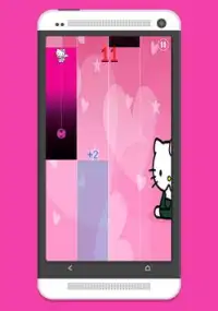 Pink Hello Kitty Piano Tiles Screen Shot 2